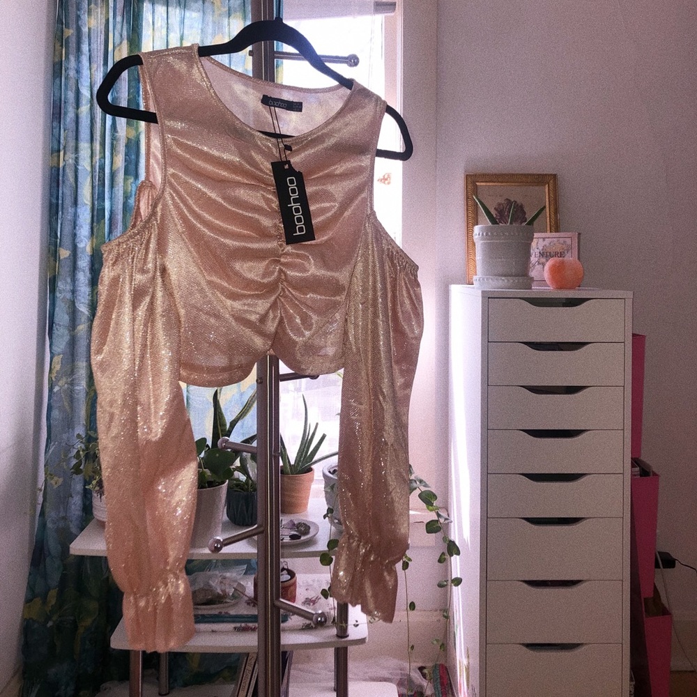 Boohoo Open Shoulder Top